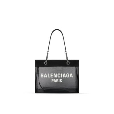 BALENCIAGA WOMEN'S DUTY FREE TOTE BAG MEDIUM IN BLACK 7416022AADB1090 (35*18.8*13.9cm)